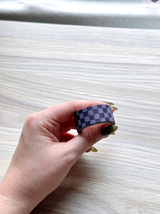 Purple Checkered Washi Tape