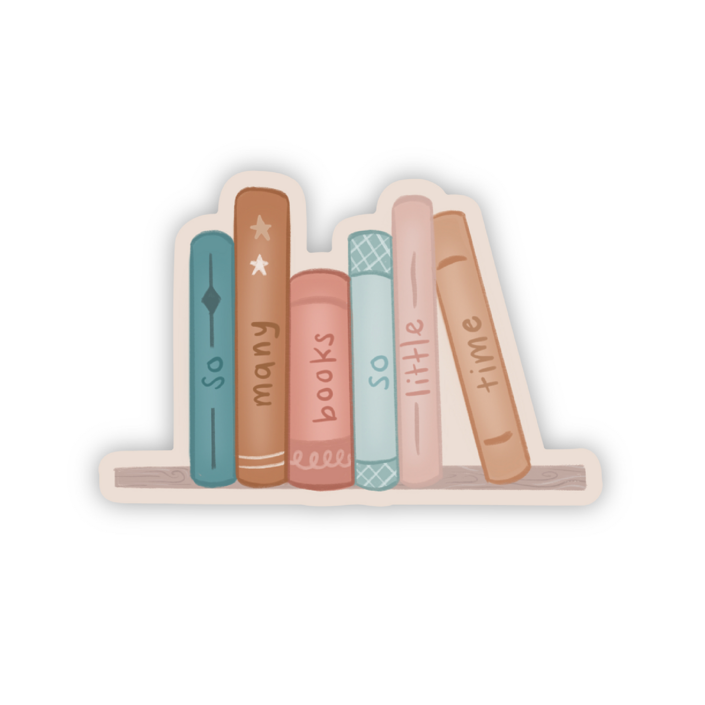 So Many Books So Little Time Vinyl Sticker