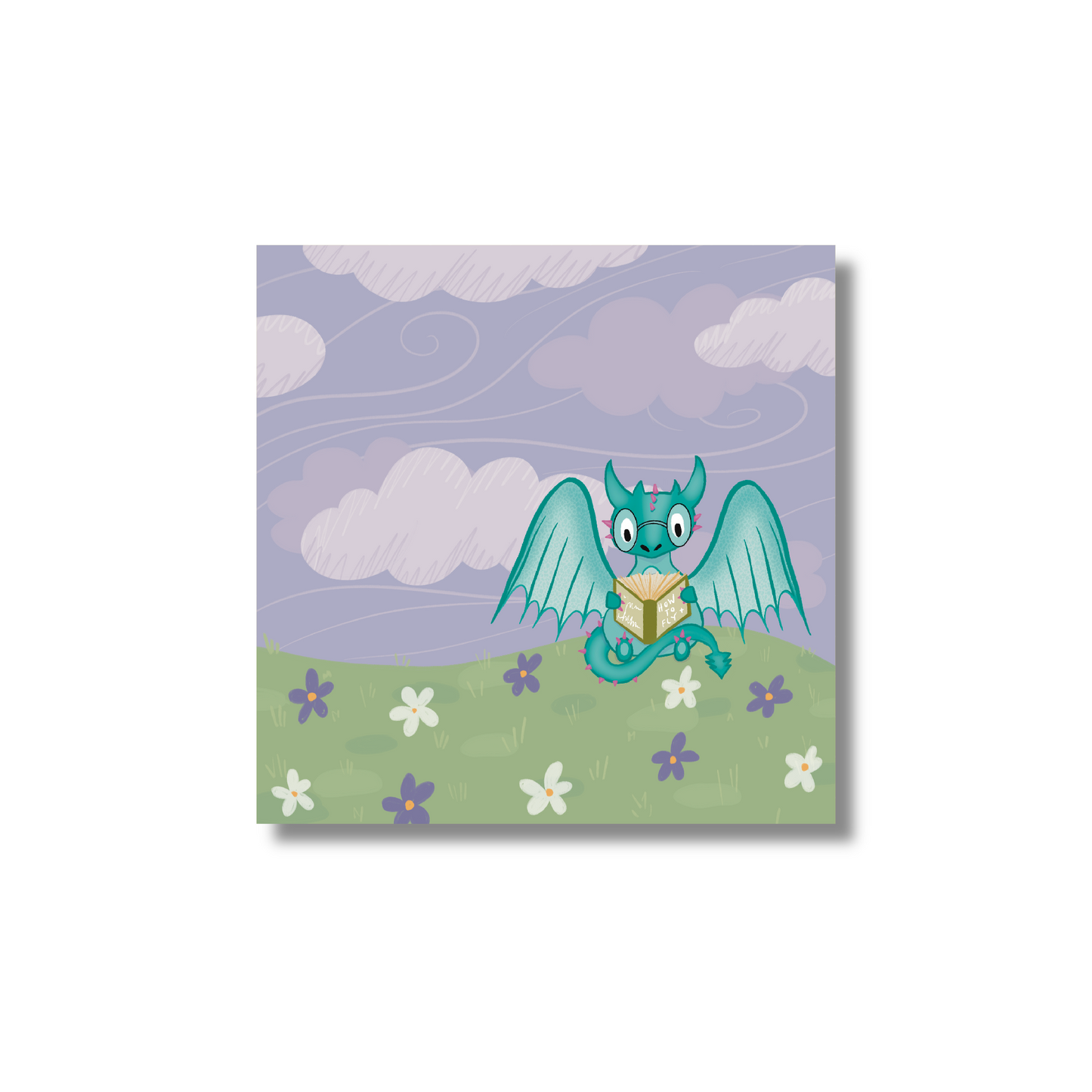 Bernard the Dragon Sticky Note (single)