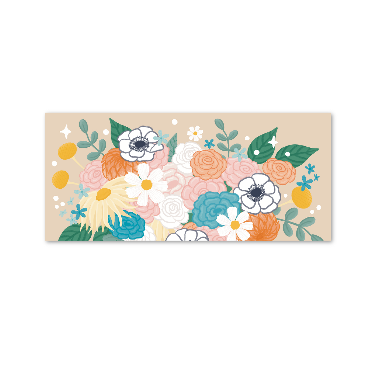 XL DESK MAT - Romantic Wildflower