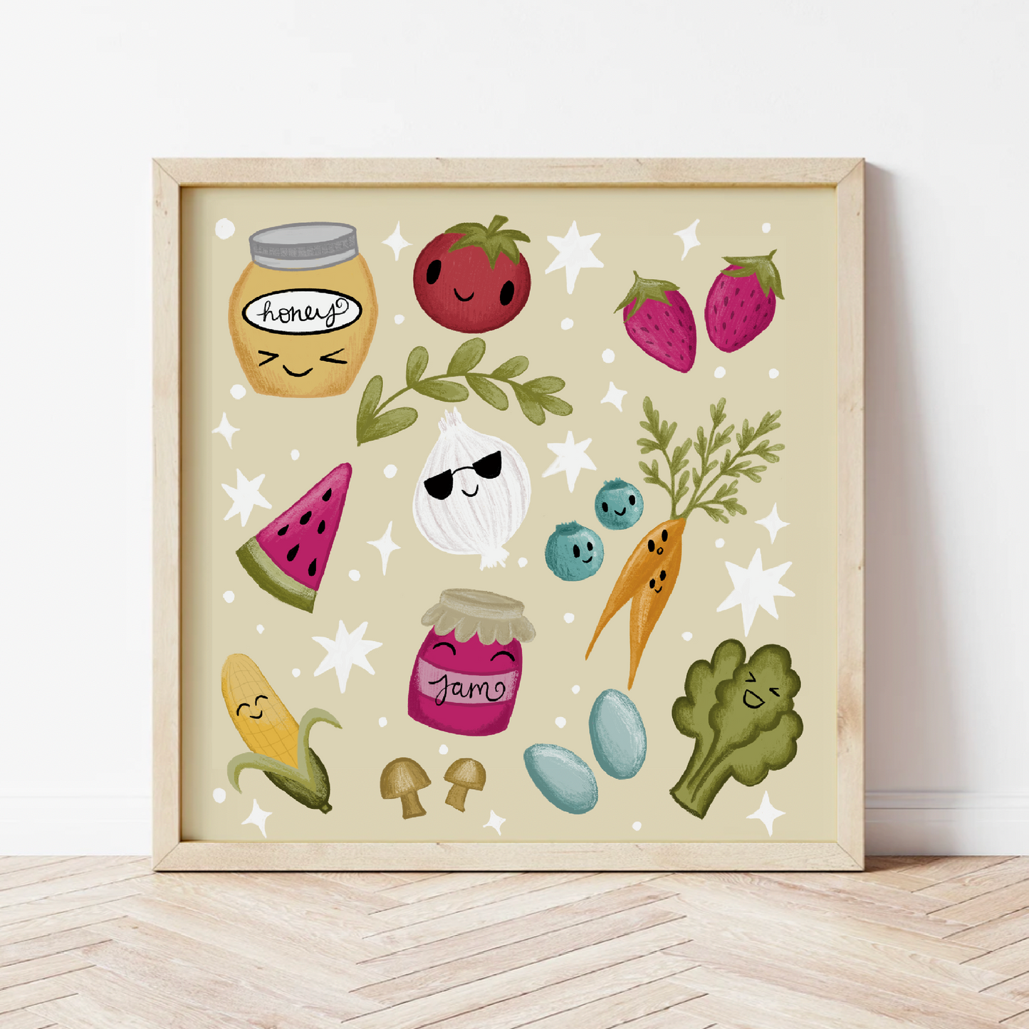 Produce Party Art Print