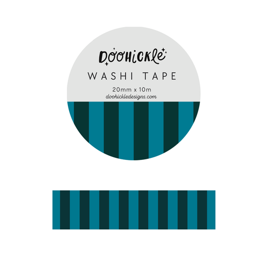Midnight Blue Stripes Washi Tape