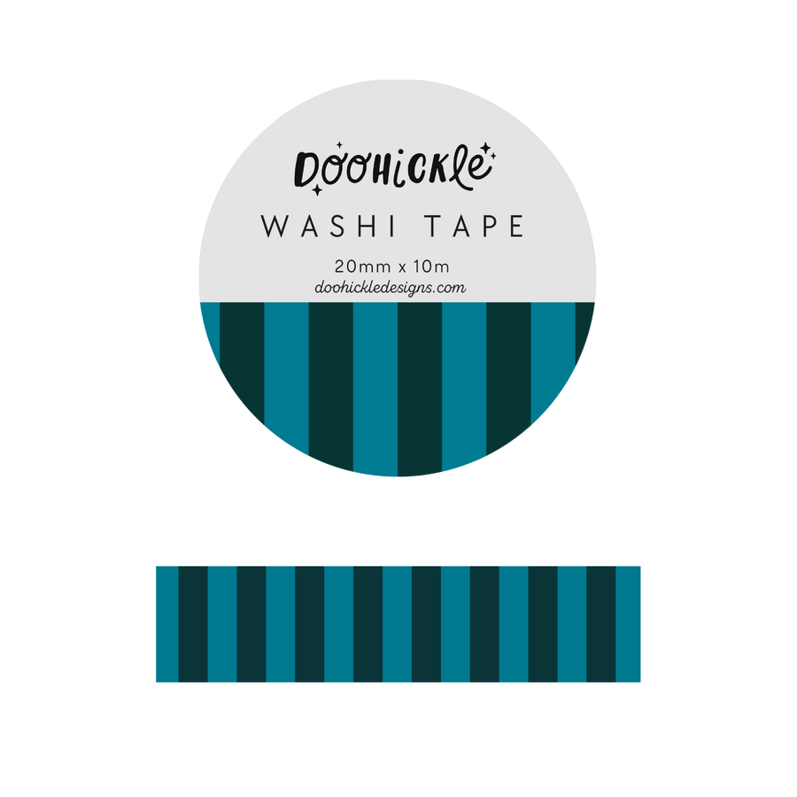 Midnight Blue Stripes Washi Tape