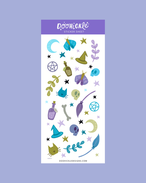 Witching Hour Washi Sticker Sheet TN Size