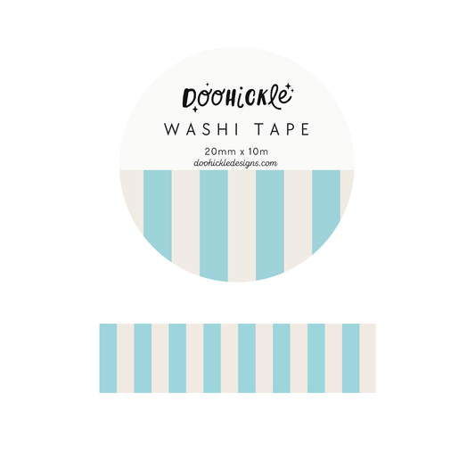 Light Blue Stripe Washi Tape