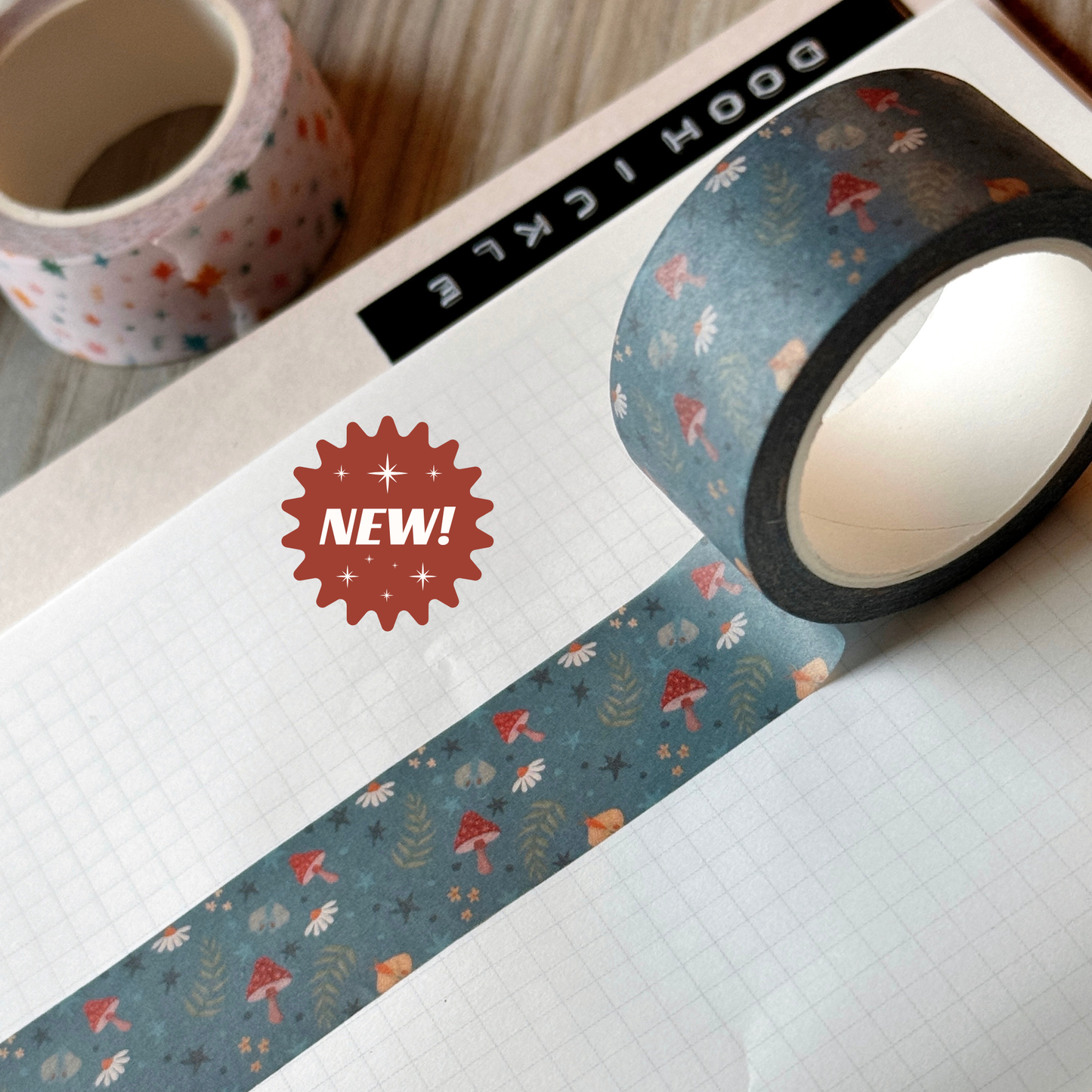Shroomlight Pattern Washi Tape