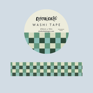 Fern Gingham Washi Tape