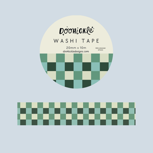 Fern Gingham Washi Tape