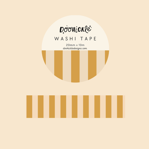 Yellow Stripe Washi Tape