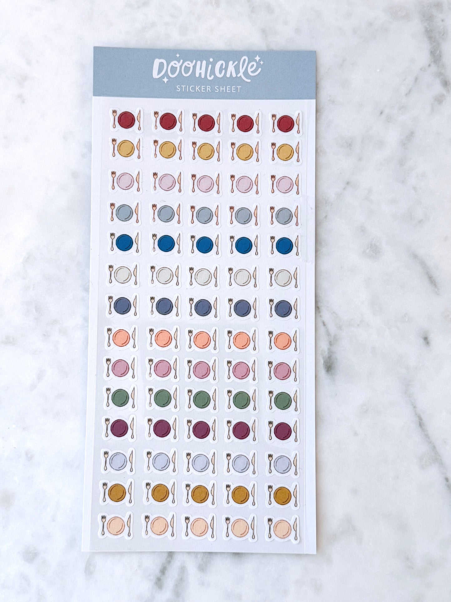 Meal Tracker Washi Sticker Sheet TN Size