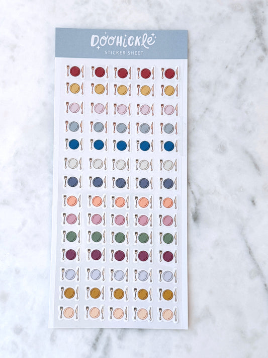 Meal Tracker Washi Sticker Sheet TN Size