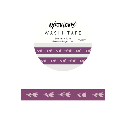 Plum Folk Tulip Washi Tape