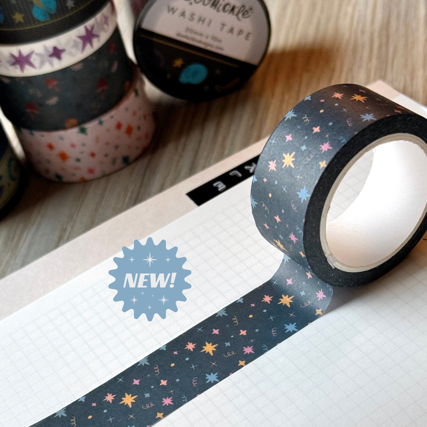 Nightfetti Pattern Washi Tape