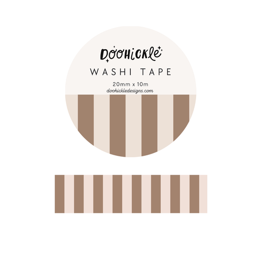 Latte Stripe Washi Tape
