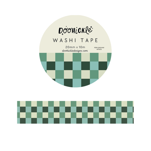 Fern Gingham Washi Tape