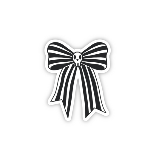Spooky Bow Vinyl Sticker