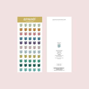Book Tracker Washi Sticker Sheet TN Size