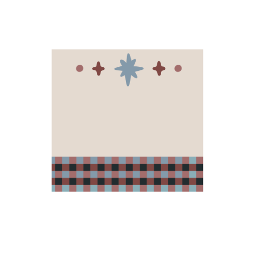 Moody Plaid Sticky Note