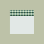 Fern Gingham Sticky Note