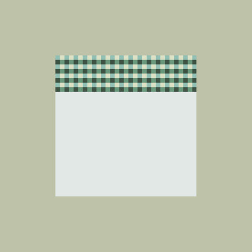 Fern Gingham Sticky Note
