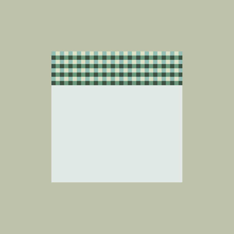 Fern Gingham Sticky Note