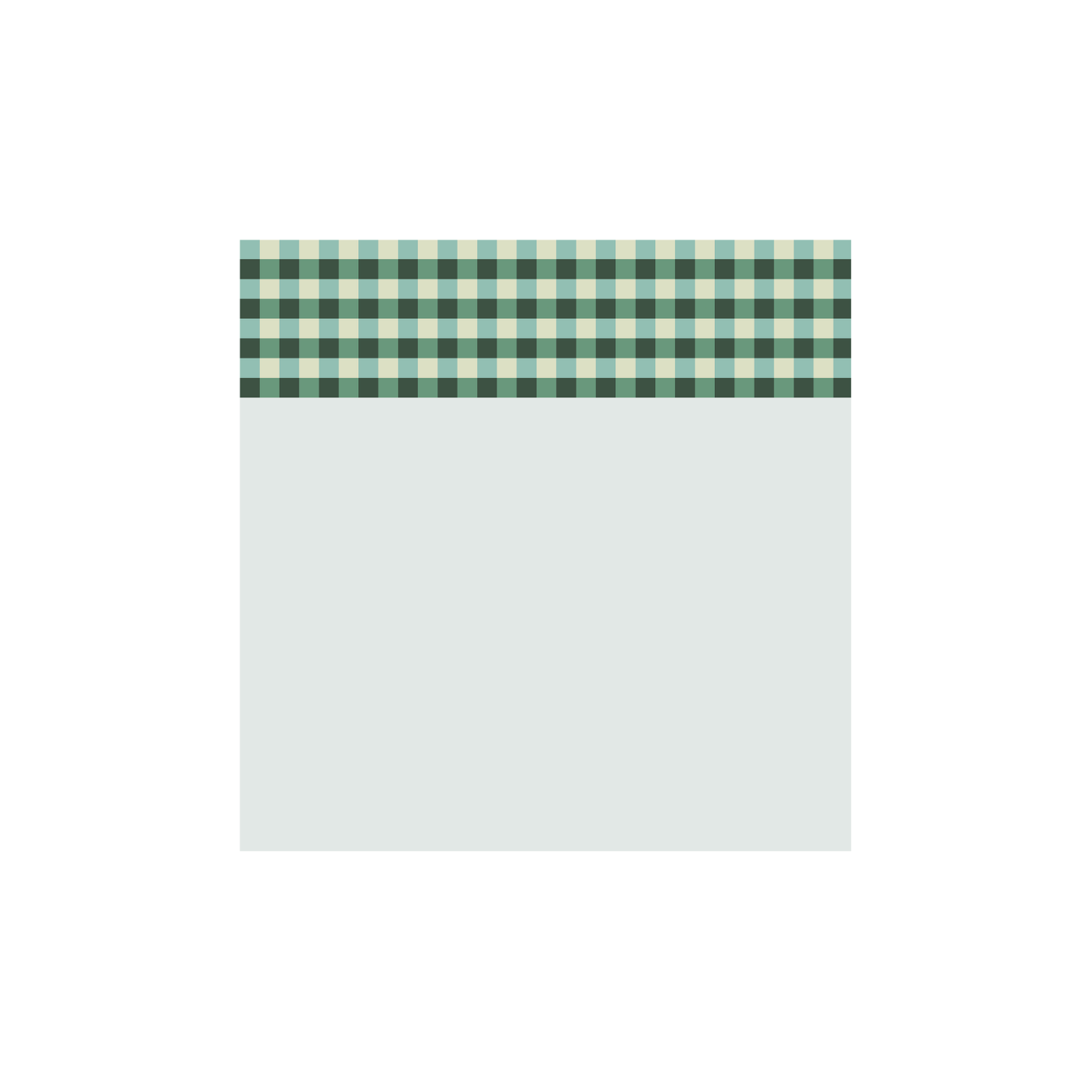 Fern Gingham Sticky Note