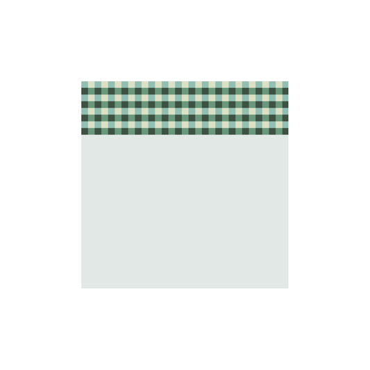 Fern Gingham Sticky Note
