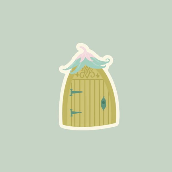 MINI Faerie Door Vinyl Sticker