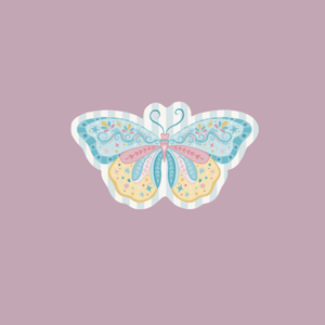 MINI Folk Butterfly Vinyl Sticker