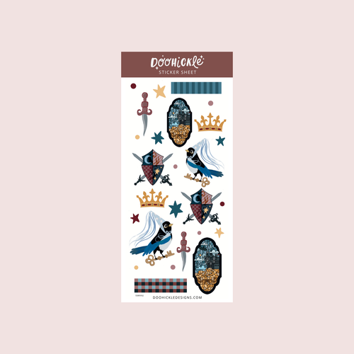 Medieval Fantasy Washi Sticker Sheet TN Size