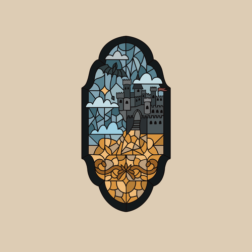 Stained Glass Vinyl Sticker