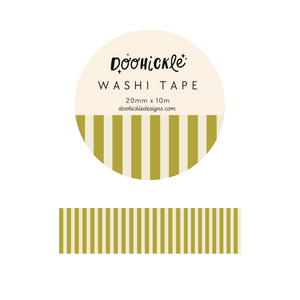 Moss Green Stripe Washi Tape