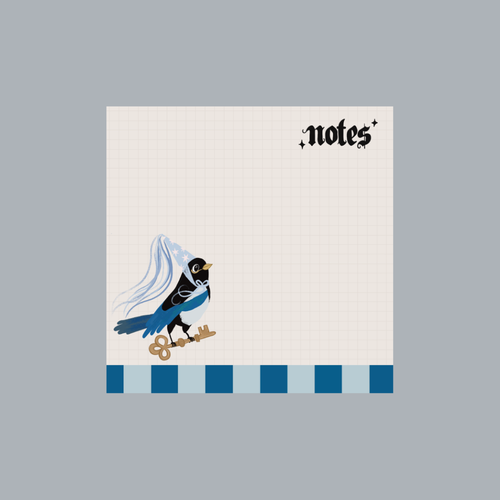 Maggie the Magpie Sticky Note