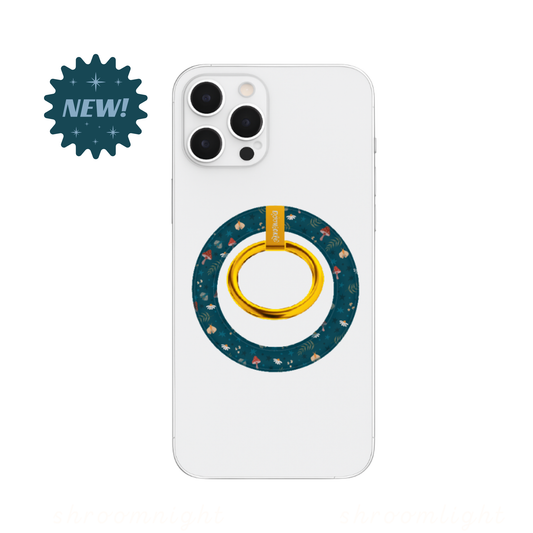 Shroomnight Mushroom Pattern MagSafe Ring Phone Grip (MATTE FINISH)