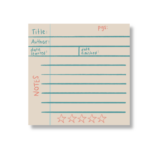 Book Rating Sticky Note (single)