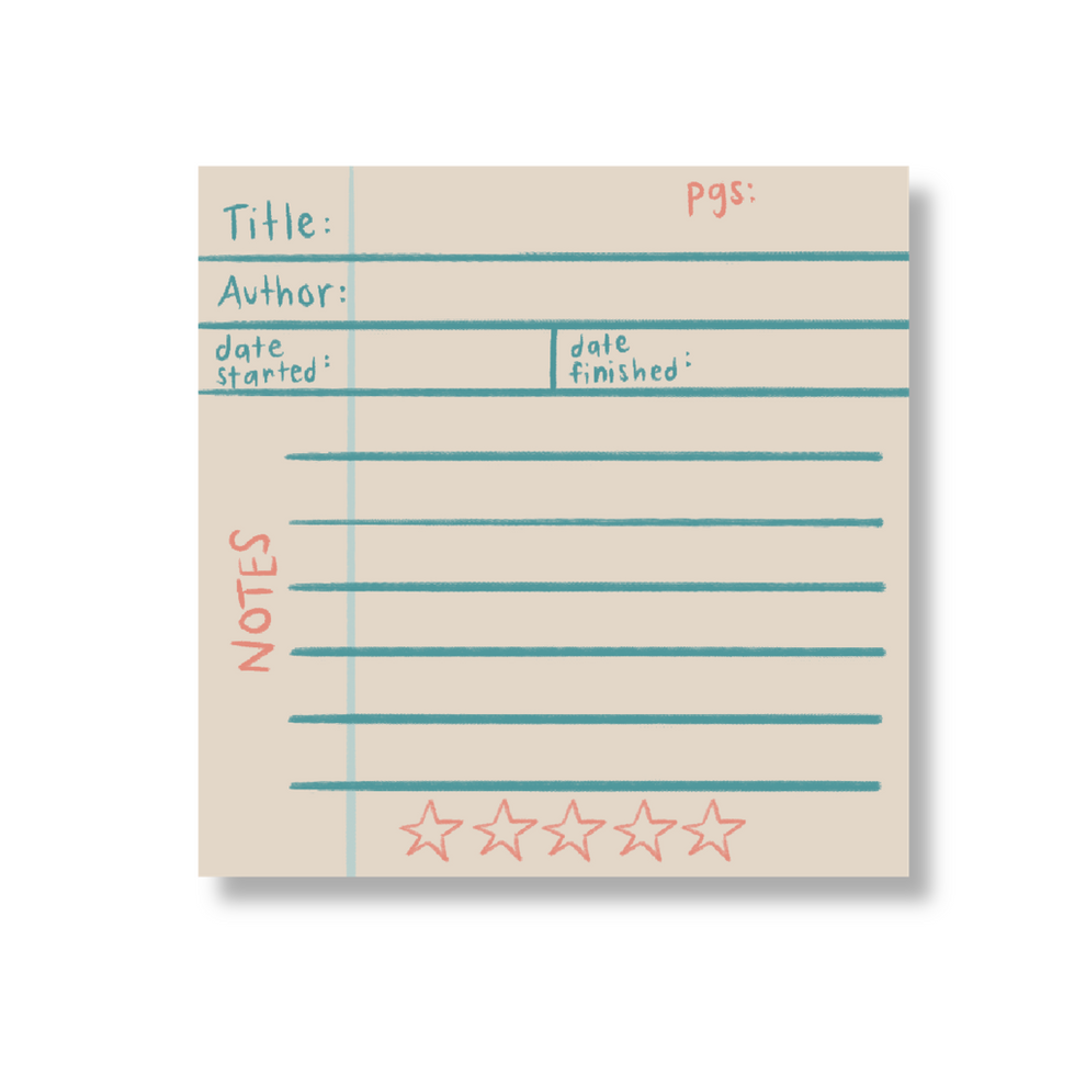 Book Rating Sticky Note (single) – Doohickle Designs