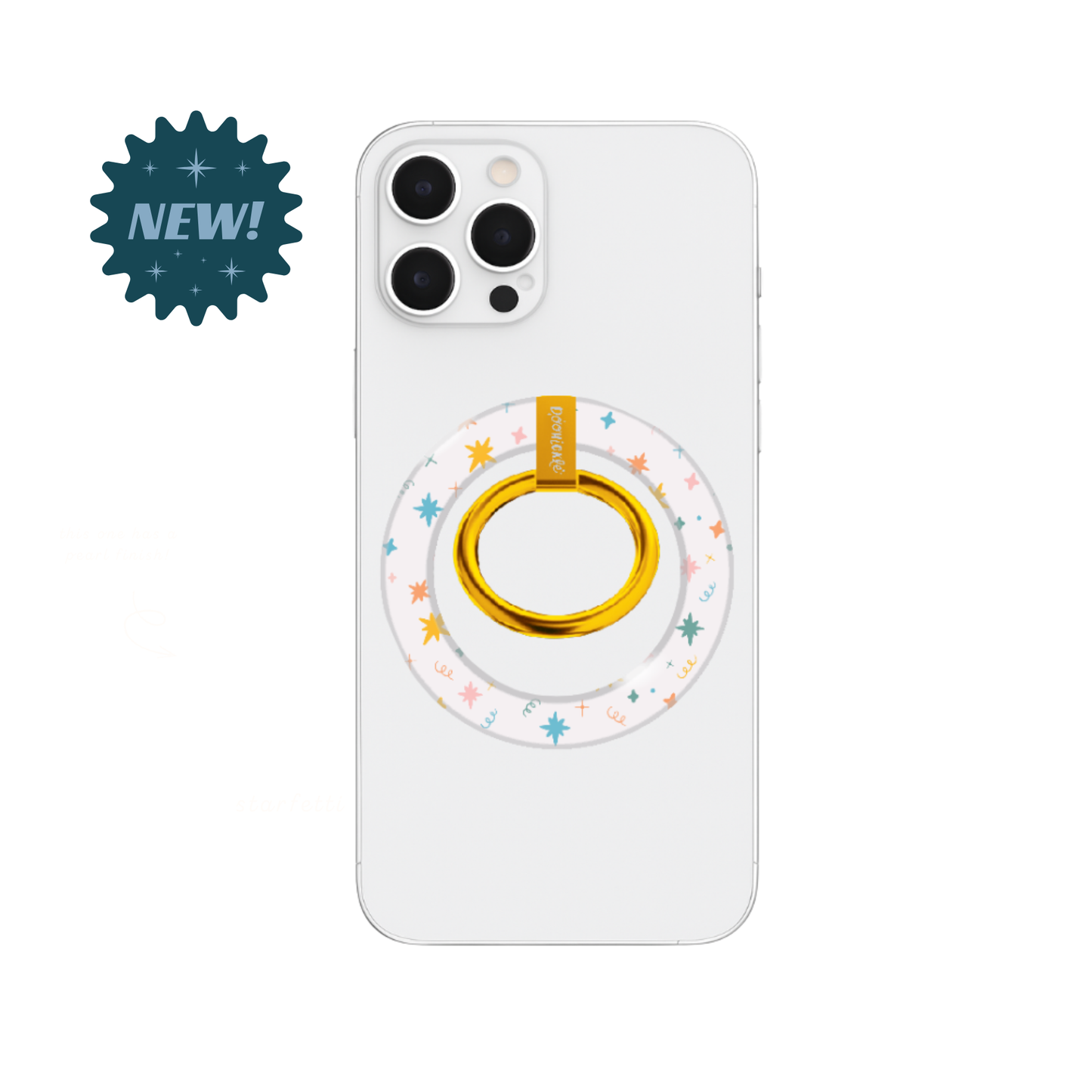 Starfetti MagSafe Ring Phone Grip (PEARL FINISH)