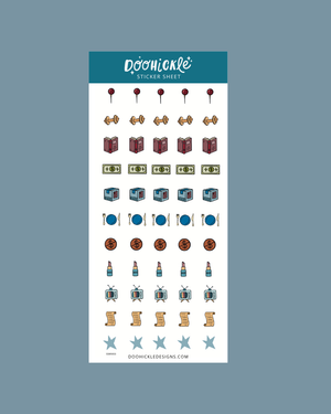 Daily Tasks Washi Sticker Sheet TN Size