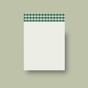 Fern Gingham Notepad