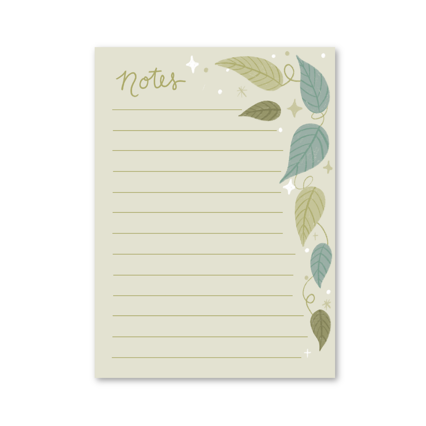 Botanical Notes Notepad