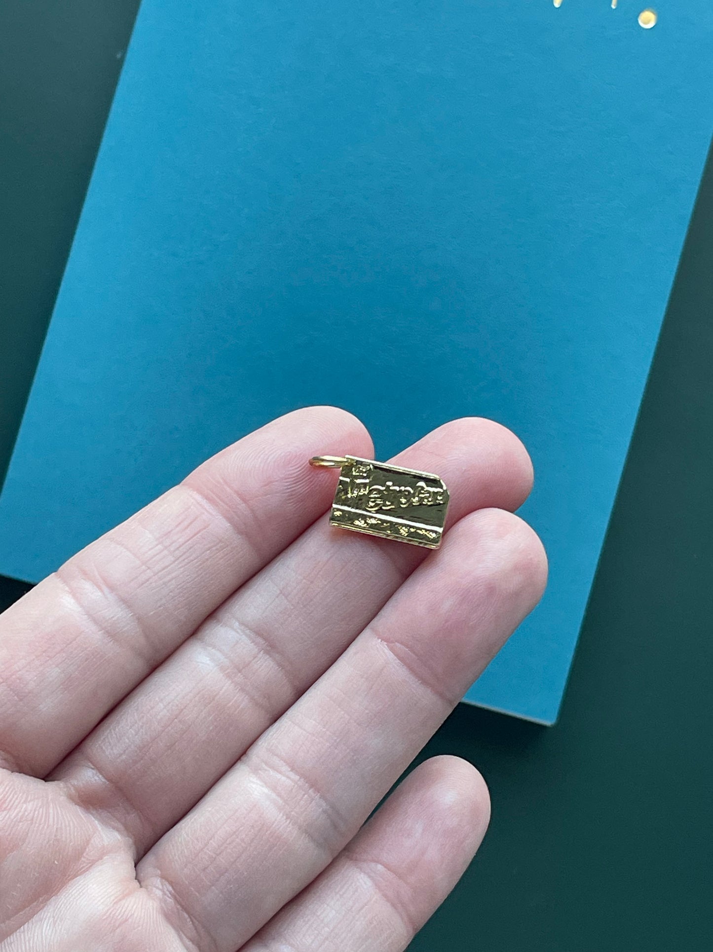 18k Gold Plated Journal Charms