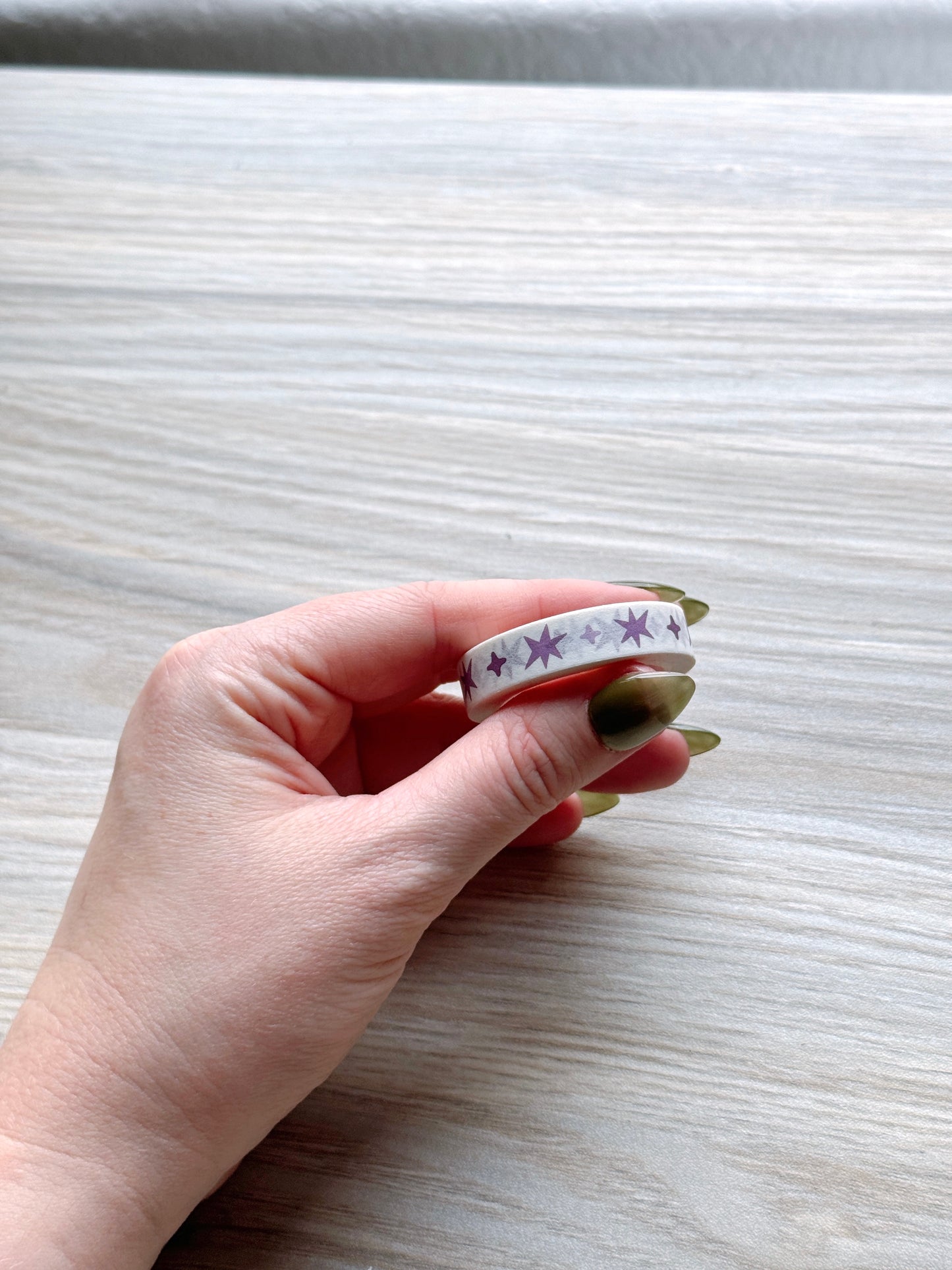 Purple Wonky Stars Small Washi Tape