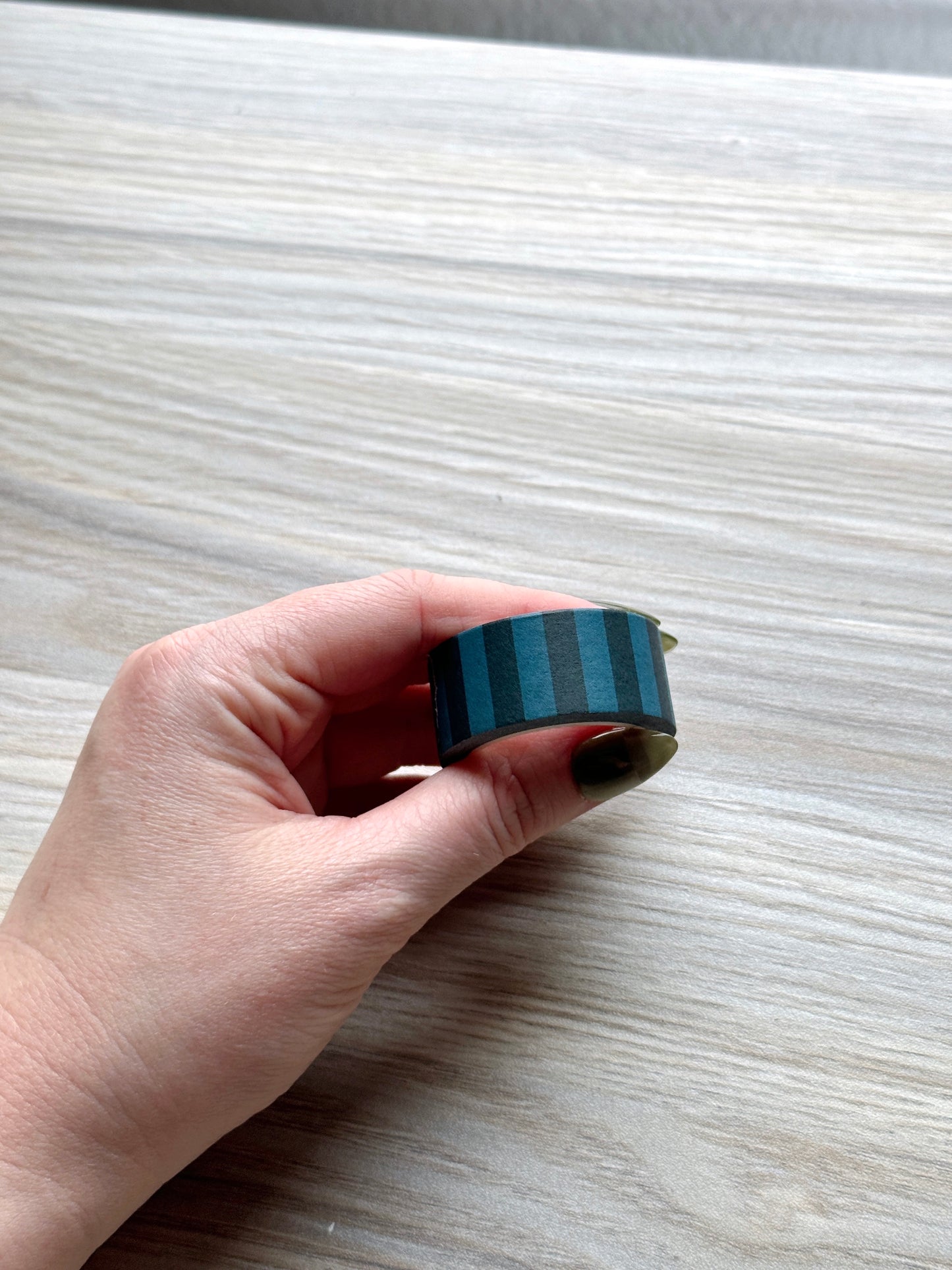 Midnight Blue Stripes Washi Tape