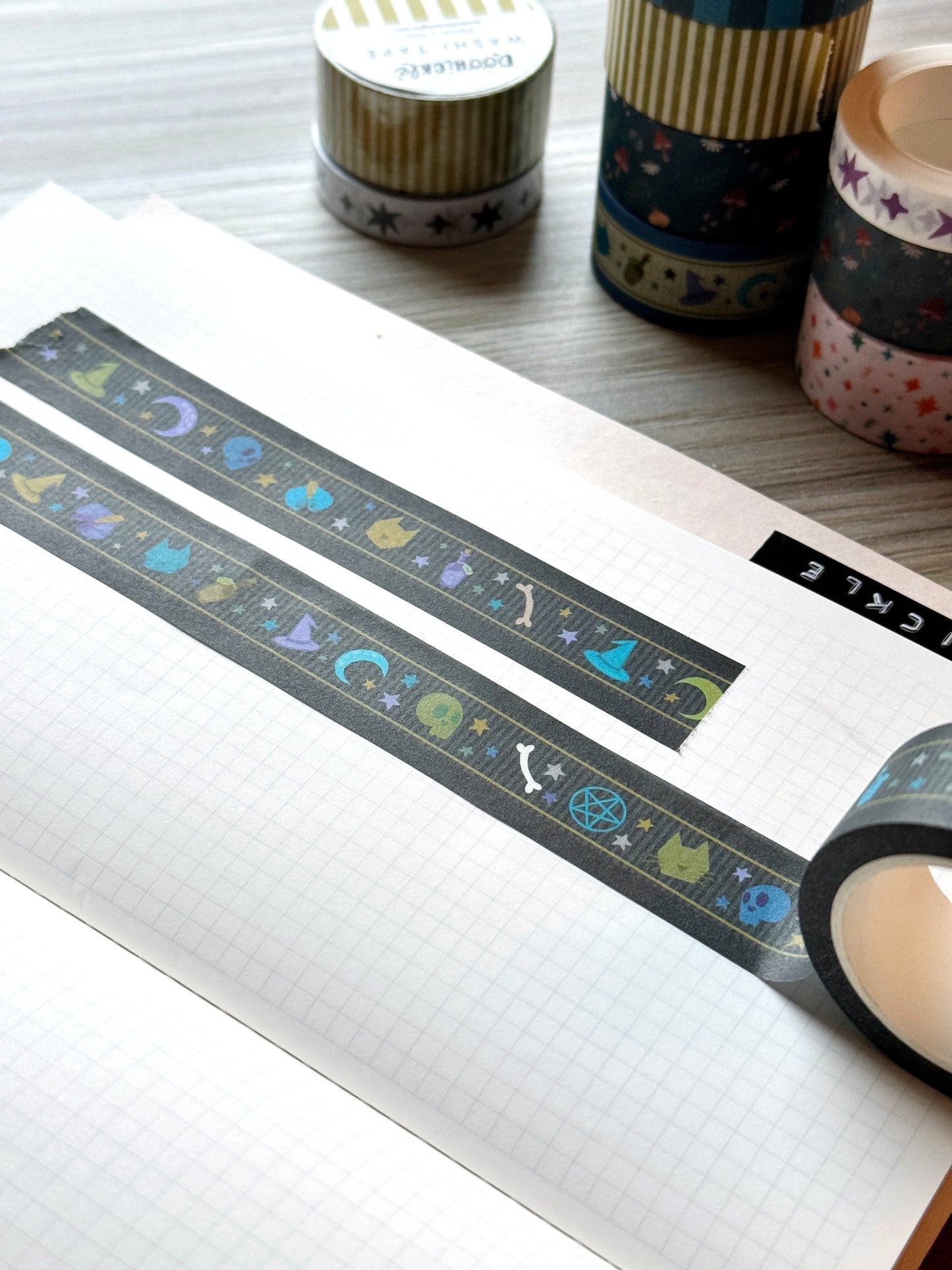 Dark Witching Hour Elements Washi Tape