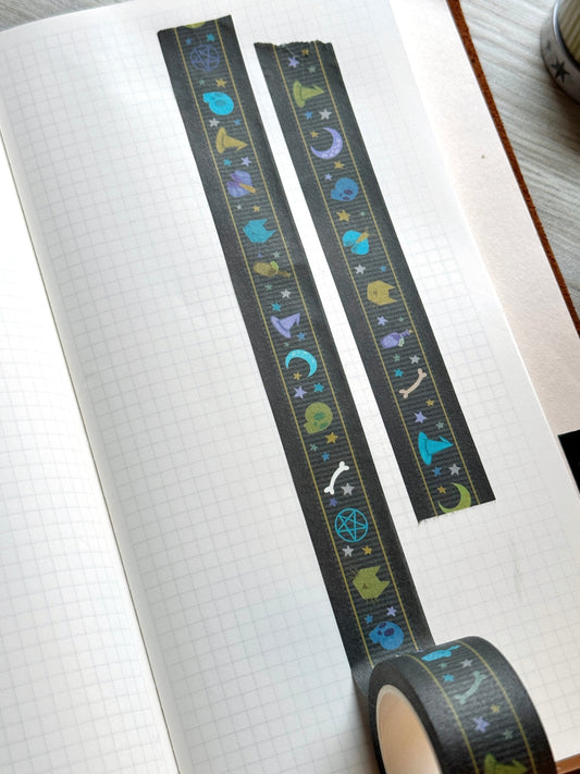 Dark Witching Hour Elements Washi Tape