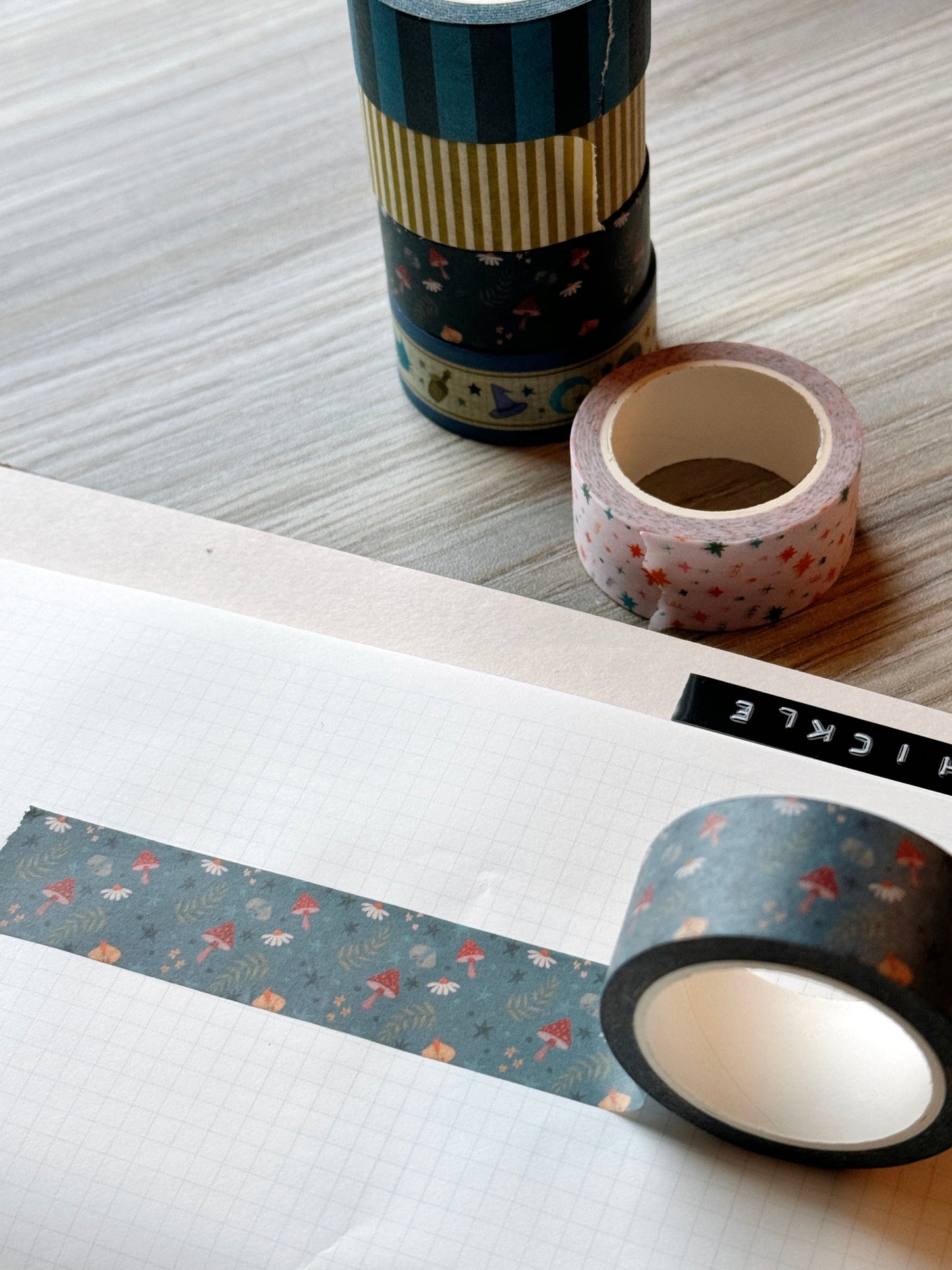 Shroomlight Pattern Washi Tape