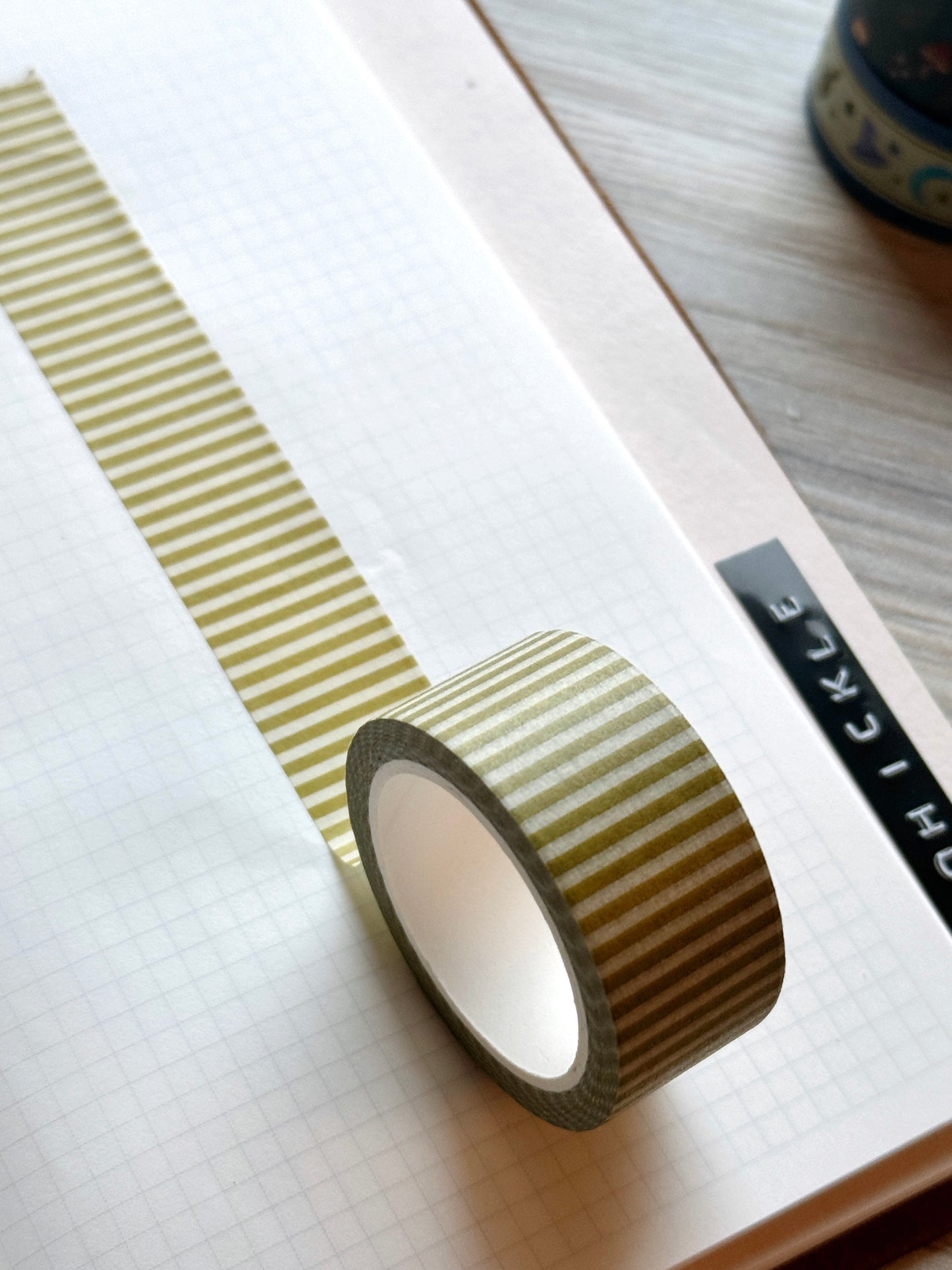 Moss Green Stripe Washi Tape