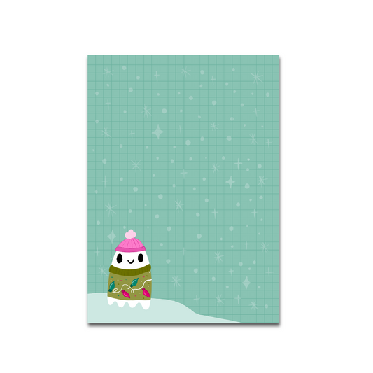 Xmas Sweater Ghostie Tear-away Notepad