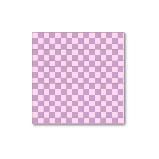 Purple Checkered Sticky Note (single)