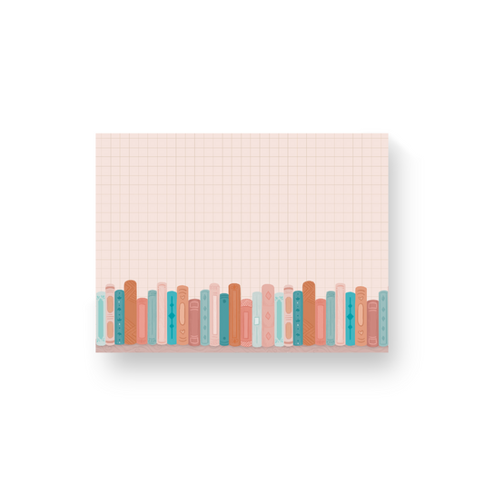 Bookworm Grid Large Sticky Note (single)